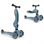 Trottinette 2 en 1 HIGHWAY KICK 1 Bleu acier