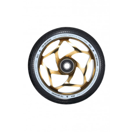 Tri Bearing wheel 120mm Gold / Black - Blunt