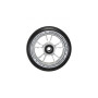 Roue 100mm 10 Spokes Silver / black l'unité - Blunt