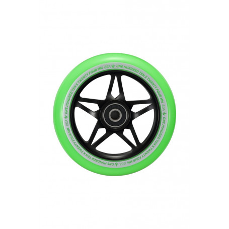 Roue 110mm S3 Black / green l'unité - Blunt
