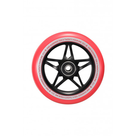 Wheel 110mm S3 Black / Red l'unité - Blunt