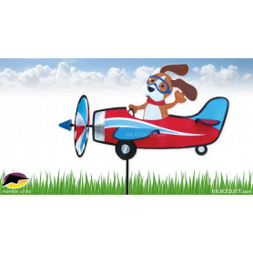 Eolienne de balcon Avion Chien Puppy
