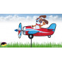 Eolienne de balcon Avion Chien Puppy