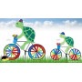 Eolienne d'extérieur Tortue à bicyclette