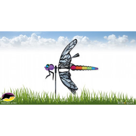Eolienne libellule 55cm Déco de jardin