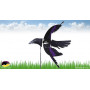 Eolienne Oiseau Corbeau pour le jardin