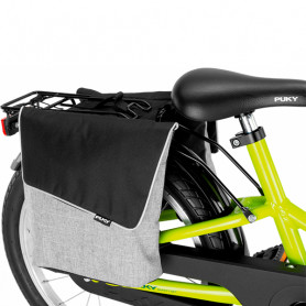 Panniers for bicycles with carrying handles (grey or pink) - Puky