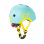 Casque Scoot and Ride - Bleu myrtille & Jaune - Taille XS