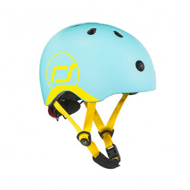 Casque Scoot and Ride - Bleu myrtille & Jaune - Taille XS