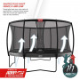 BERG Elite 380 trampoline on legs with Deluxe safety net