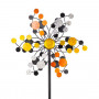 Éolienne Métal Confetti Gold - Double roue Ø35cm/130cm - Colours In Motion
