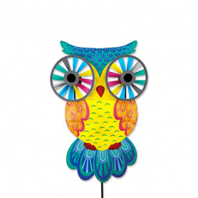Wind Turbine Tropical Owl Reflecting Eyes