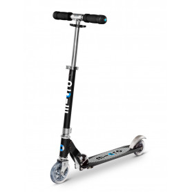 Micro Sprite Noire Grip rayé - Édition Spéciale - Trottinette 5-12 ans