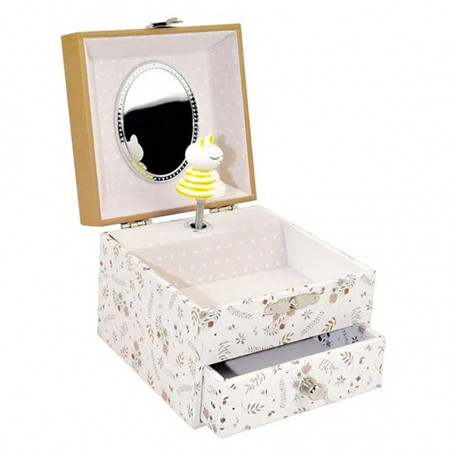 Squirrel on the prairie musical cube jewelry box