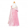 Deluxe pink velvet princess cape - 7/8 years - Girl costume