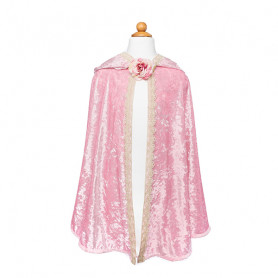 Cape de princesse velours deluxe rose - 7/8 ans - Déguisement fille