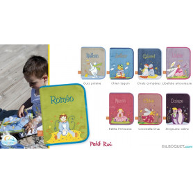 Protège carnet de santé avec prénom brodé - Petit Roi
