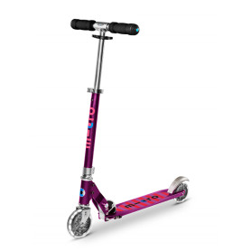 Micro Sprite Violette - Roues LED - Trottinette 5-12 ans