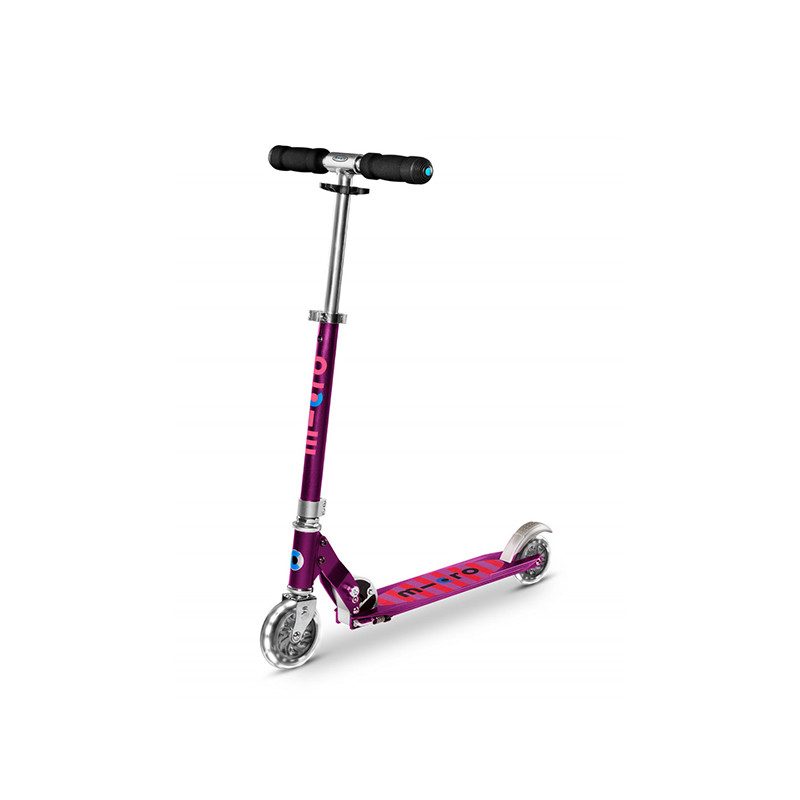 Trottinette Micro Sprite Deluxe Pour Enfants 5-12 Ans - Pliable, éclairage Intégré, Guidon Réglable