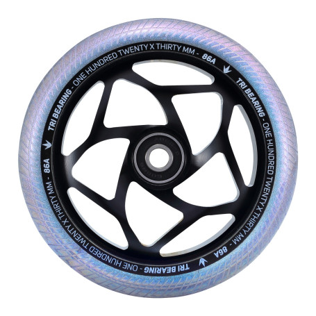 Roue tri bearing (triple roulement) 120mm black/galaxy