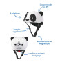 Panda helmet with LED