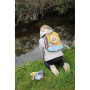 Back bag Tchiki with embroidered first name - Chesnut sloth