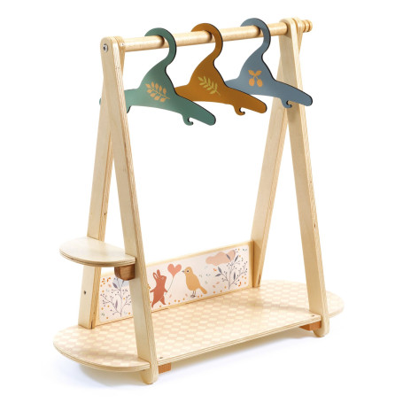 Large clothes rack + 3 hangers - Poméa