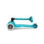 Mini Micro DELUXE Foldable - LED wheels - aqua - Scooter 2-5 years