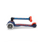 Mini Micro DELUXE folding - Wheels LED- navy blue  scooter