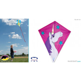 Diamant Licorne 51x64cm Cerf-volant pour enfants