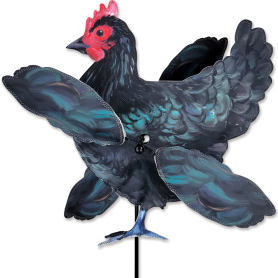 Eolienne Whirligig Poule noire 43cm