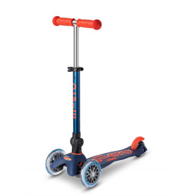 Mini Micro Deluxe PLIABLE Bleu marine - Trottinette 2-5 ans