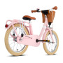 Steel classic 18 inch retro pink children's bike