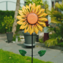 Eolienne Métal Sunflower - Double wheels 40cm/160cm - Colours in motion