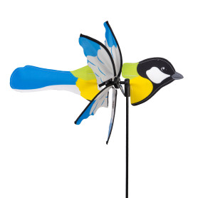2 in 1 Windspinner - Kohlmeise Bird