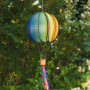 Ballon Satorn Globe gradient Ø23cm avec franges 17cm