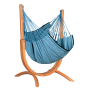 UDINE Eucalyptus FSC™ stand with Cumbla organic cotton hammock chair - comfort size