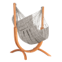 Support UDINE Eucalyptus FSC™ avec chaise-hamac Cumbla Outdoor - taille Comfort