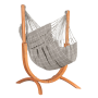UDINE Eucalyptus stand with Cumbia Outdoor hammock chair - Comfort size