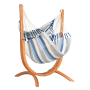 UDINE Eucalyptus stand with Cumbia Outdoor hammock chair - Comfort size