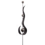 Décoration design pour jardin - Flamme anthracite - taille L