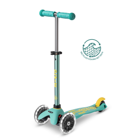 Mini Micro DELUXE ECO Mint - roues LED - Trottinette 2-5ans