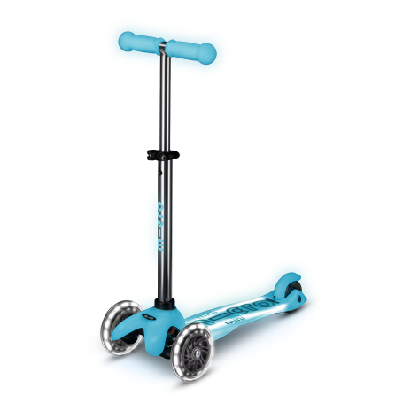 Mini Micro DELUXE GLOW Aqua - roues LED - Trottinette 2-5ans