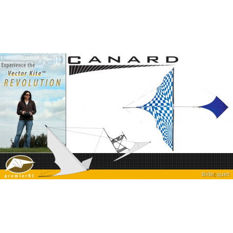 Canard Vector Kite Gen I Series avec moteur - Op-Art Bleu