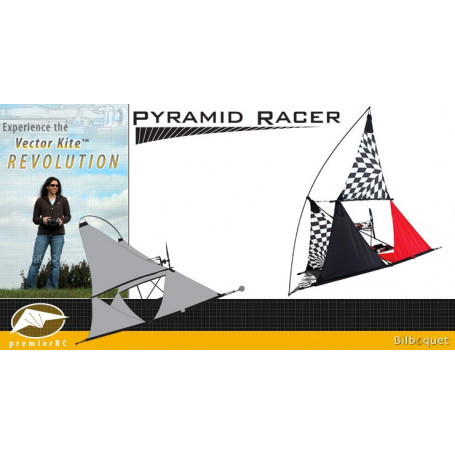 Pyramid Racer Tecmo Vector Kite Gen I Series avec moteur