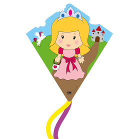 Eddy-S Princesse 50x56cm - Cerf-volant enfant