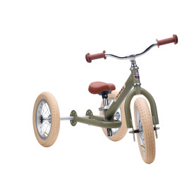 TRYBIKE Draisienne 2en1 acier vert MAT
