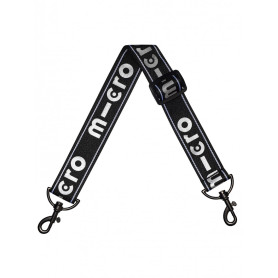 Black reflective carrying strap