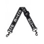 Black reflective carrying strap