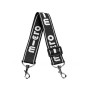 Black reflective carrying strap